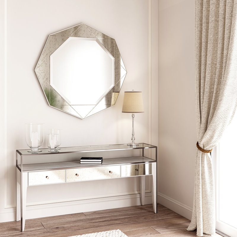 Mezzanine Solid Wood Beveled Wall Mirror