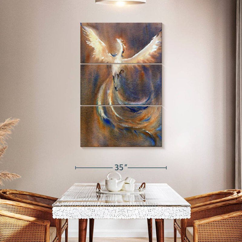 Kelan Rising Phoenix, 57" H x 36" W