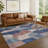Machine Washable Indoor/Outdoor Chantille ACN2376 Abstract Rug-1984846291