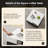 Square 360°rotating Coffee Table With 2-tier And 4 Drawers,black White Coffee Table With Large Storage For Living Room