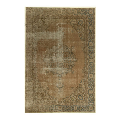 Handmade Cotton and Wool Oriental Area Rug