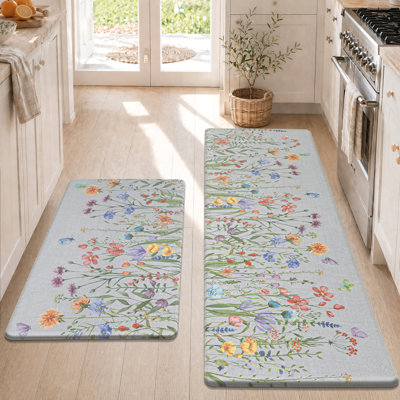 Anti-Fatigue Non-slip Kitchen Mats (Set of 2)