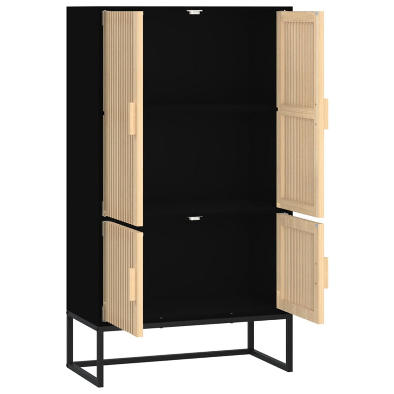 Aljay Storage Cabinet, Black