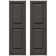 Builders Edge, TailorMade Two Equal Panels, Raised Panel Shutters, w/Shutter-Loks