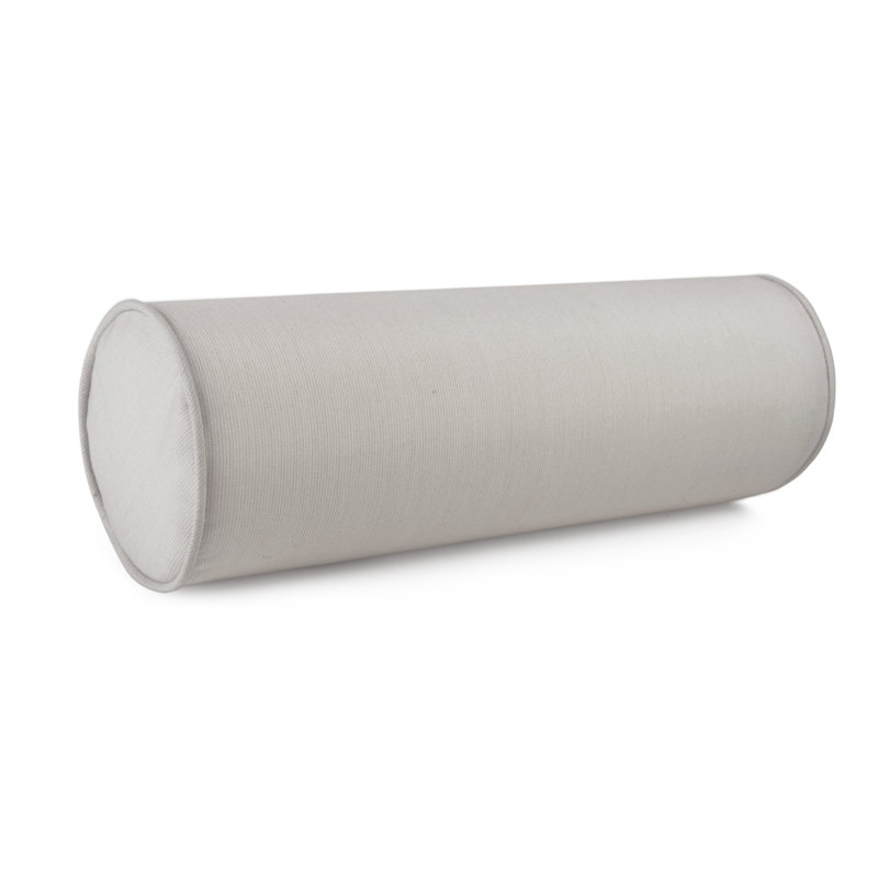 Austin Horn Classics Sunbrella Zippered Neck Roll Bolster, Dove Gray