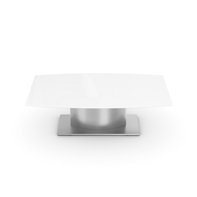 Marble Pedestal Coffee Table with End Table