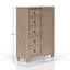 Commode 5 tiroirs finition sable
