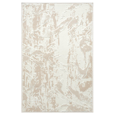 Tapis beige à motif abstrait Abani Rugs Ter110A