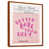 Toile avec cadre flottant brun