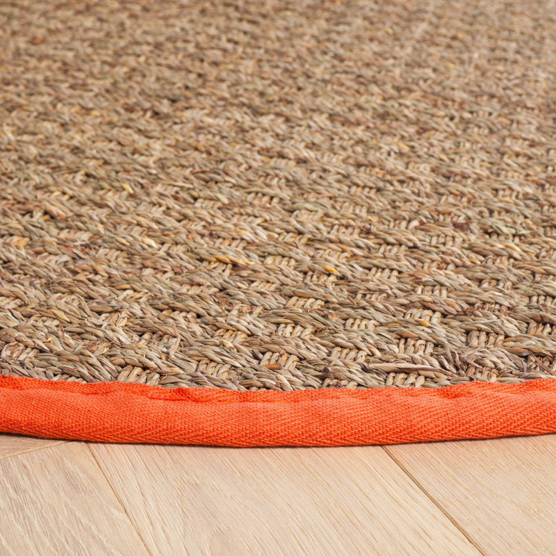 Morrisville Natural Fiber Seagrass Solid Color Rug, Round 6'