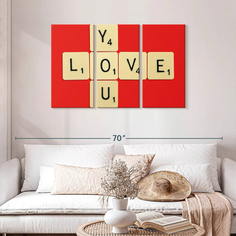 Tergel Love You, H 28 po x l 45 po