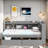 L-shaped Daybed With Bookcases, Charging Station And Two Drawers-896569667-896569666