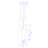 Luminaire suspendu géométrique 3 lumières grappe Henderson