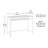 Writing Desk, Gray Finish