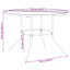 Round Metal Outdoor Dining Table , 110cm cm W 110cm cm D