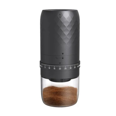 3.27×3.27×7.32in Electric Burr Coffee Grinder, 40 Precise Grinds Rechargeable, Ceramic Grinding Head For Home Travel Camping Office