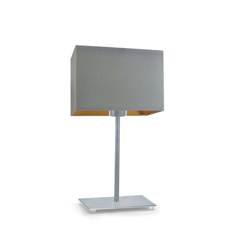 Cyra Metal Table Lamp, Grey, Grey