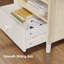 Night Stand, Kids Wooden Nightstand With Drawer, Children Bed Side Table With Open Storage, 2-Tier End Table For Bedroom And Small Spaces