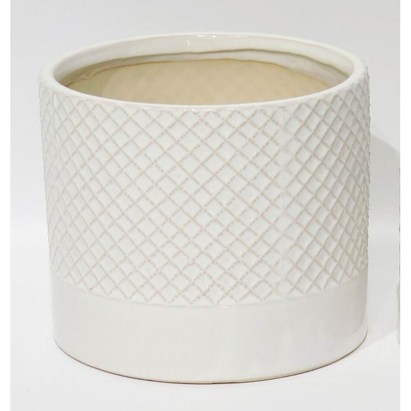 Pot à fleurs 6 ", Blanc