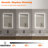 Swarm 24 in. W x 36 in. H Rectangular Frameless LED Wall Bathroom Vanity Mirror-1160854811
