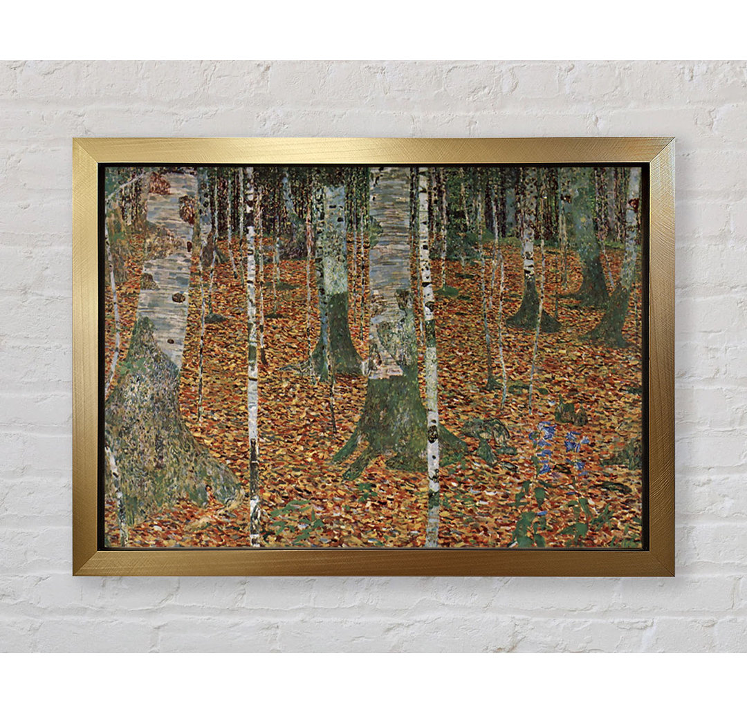 Klimt Birkenwald - Einzelner Bilderrahmen Kunstdrucke