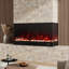 Symple Stuff 150cm W Black Electric Fireplace