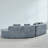 2 - Piece Modular Chenille Upholstered Boneless Sectional-1740936962