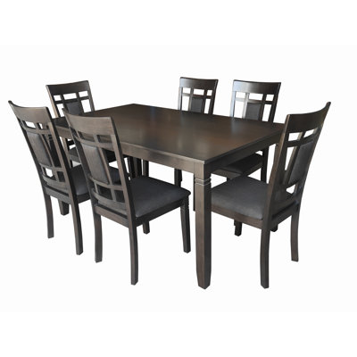 6 - Person Solid Wood Top Four Leg Base Dining Set
