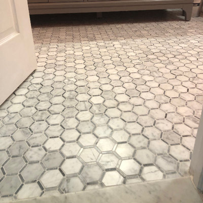 Carreau de mosaïque en marbre 12 po x 12 po