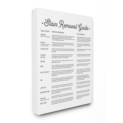 " Stain Removal Guide "