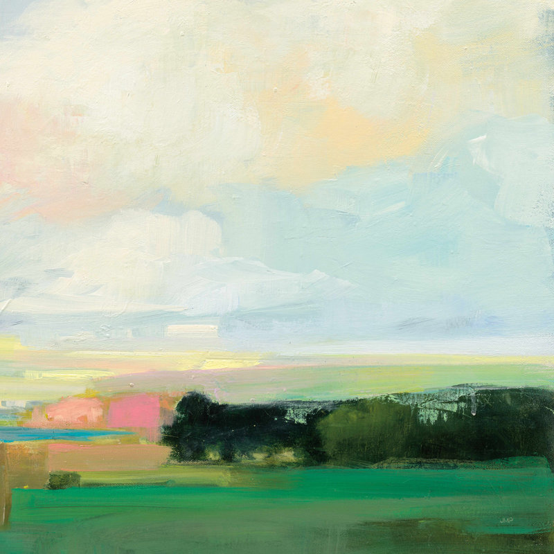 «Summer Sky V», art textuel sur toile tendue, H 36 po x l 36 po