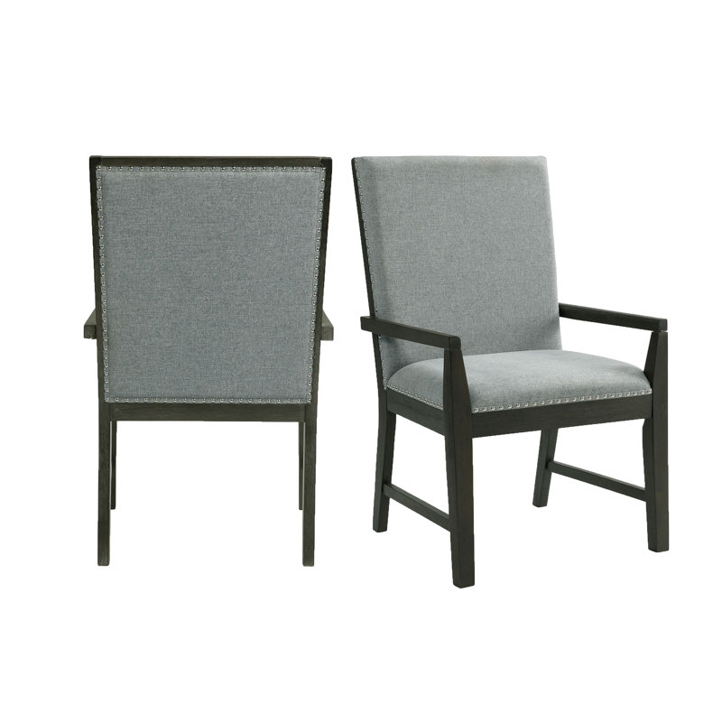 Fauteuil en tissu gris Tremel