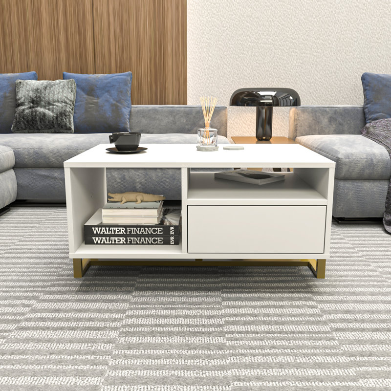 Table basse Geargia, Blanc