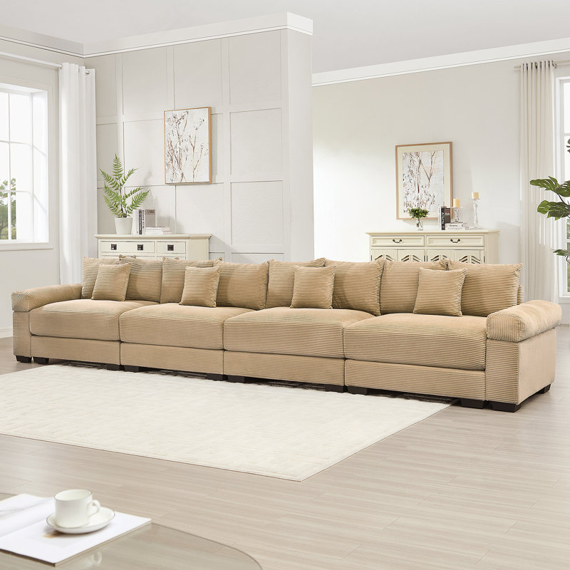 Canapé modulaire surdimensionné 170 pouces Cloud, Chameau