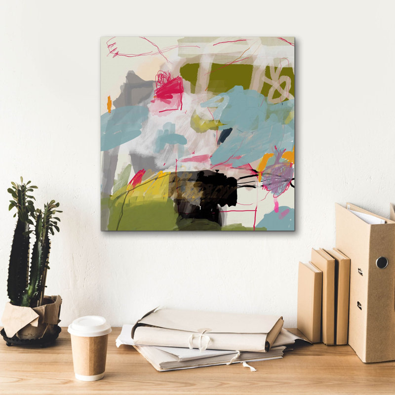 «The Buffalo Lost In The Park» par Design Fabrikken, art mural sur toile, H 18 po x l 18 po x P 0,75 po