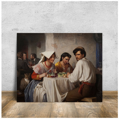 In a Roman Osteria by Carl Bloch Canvas Prints Giclee Print Wall Art for Home Decor