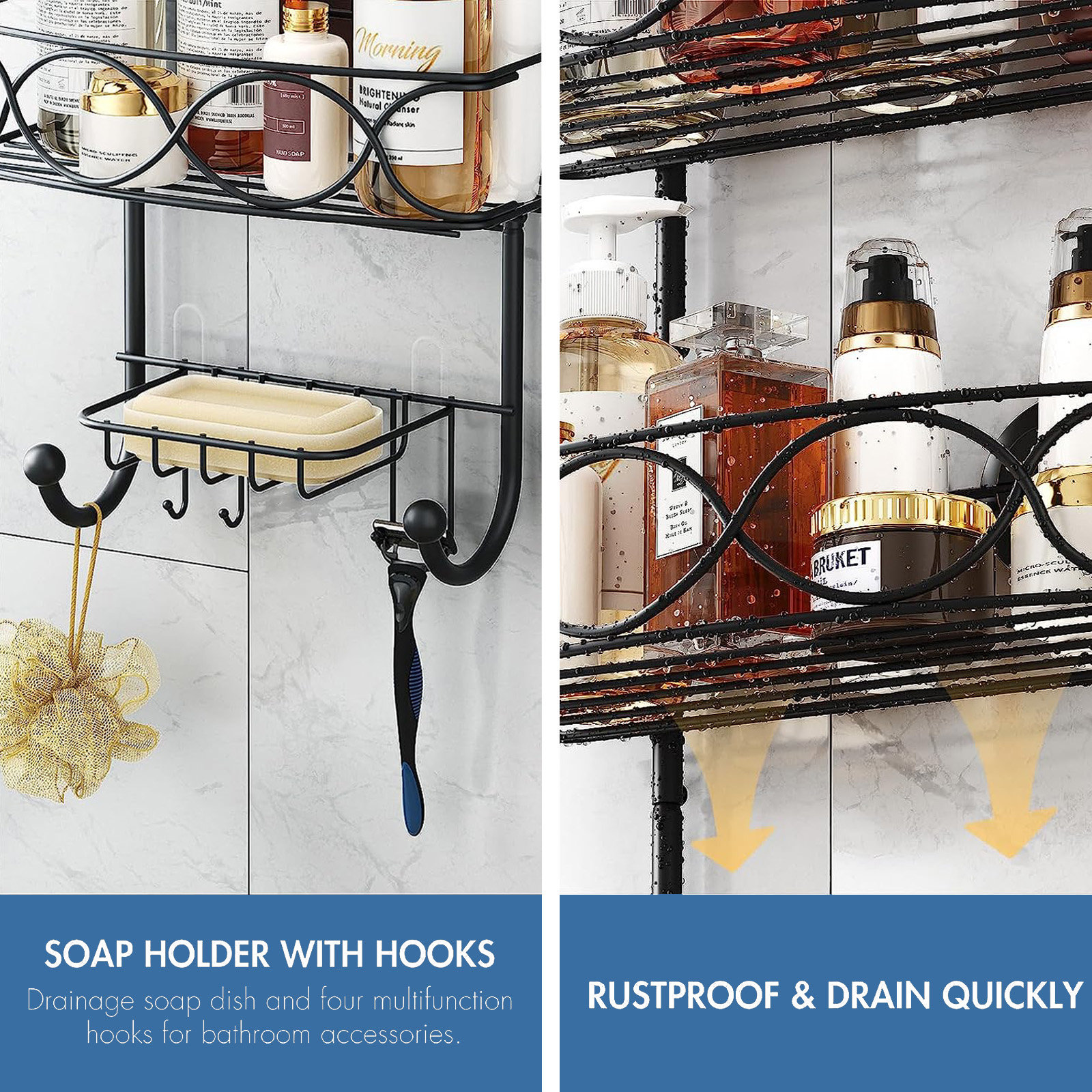 Rebrilliant Madria Suction Shower Caddy