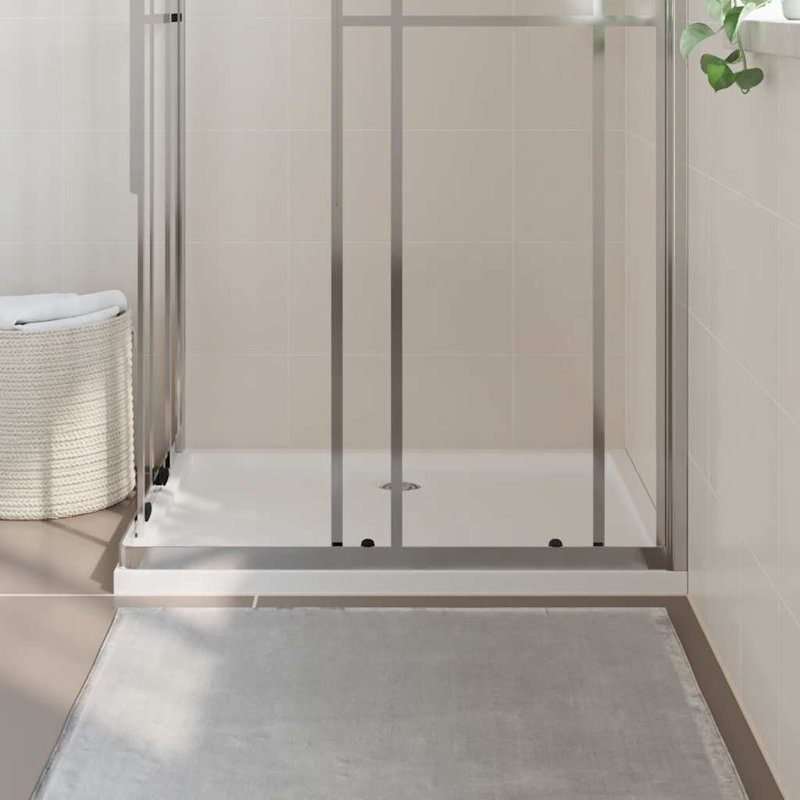 Plateau de douche rectangulaire rectangulaire en ABS 31,5 po x 39,4 po pour installation dans la salle de bain