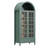 Kalaen 71" Arched Display Wood Cabinet with Tempered Glass and Adjustable Shelves-1128355446
