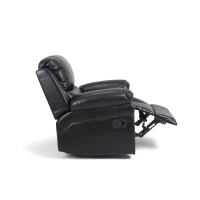 Kaneb 97cm Wide Faux Leather Standard Recliner