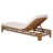 Aveline  Modern Coastal Acacia Wood Outdoor Chaise Lounge with Cushions & Adjustable Backrest-124192022