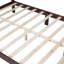 Ensemble de chambre à coucher 3 pièces, grand lit plateforme en bois et deux tables de chevet-71710203-71710200