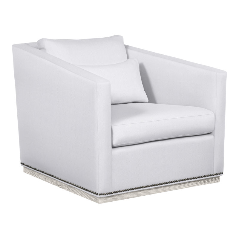 Donovan By Michael Weiss Armchair, Yes, Navada Snow, Casa Blanca