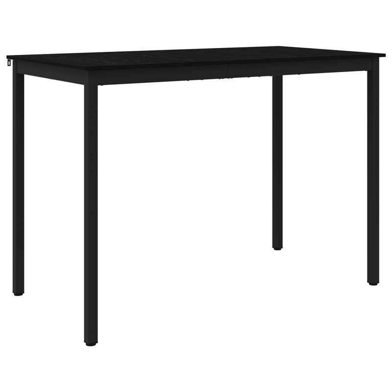 Standing Bar Table Engineered Wood, 105cmH x 150cmL x 80cmW, Black