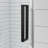 29 in. W x 72 in. H Hinged Frameless Shower Door with Clear Glass-55712383