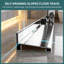 Porte de douche coulissante à triple vantail de 122 cm (L) x 193 cm (H) avec verre clair de 8 mm (5/16 po) et cadre en acier inoxydable chromé
