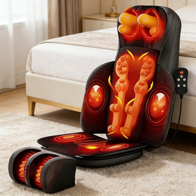 Multi-Functional Full Body Massage Mat with Foot & Neck Massagers, Detachable & Foldable Design, Adjustable Intensity for Deep Pain Relief, Ideal for Home & Office Use