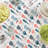 Rectangular Tablecloth, 100% Cotton, 52X104", Doodle Vases-651187268