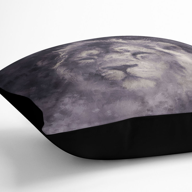 Square Cushion, 40cm H x 40cm W x 15cm D, Black