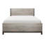 Mobilier de chambre à coucher moderne en bois de mélamine de qualité supérieure avec fini lit gris clair 1pc